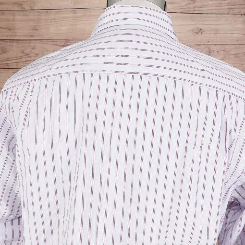 BANANA REPUBLIC CLASSIC FIT STRIPED BUTTON DOWN SHIRT MENS SIZE M 15-15.5‎